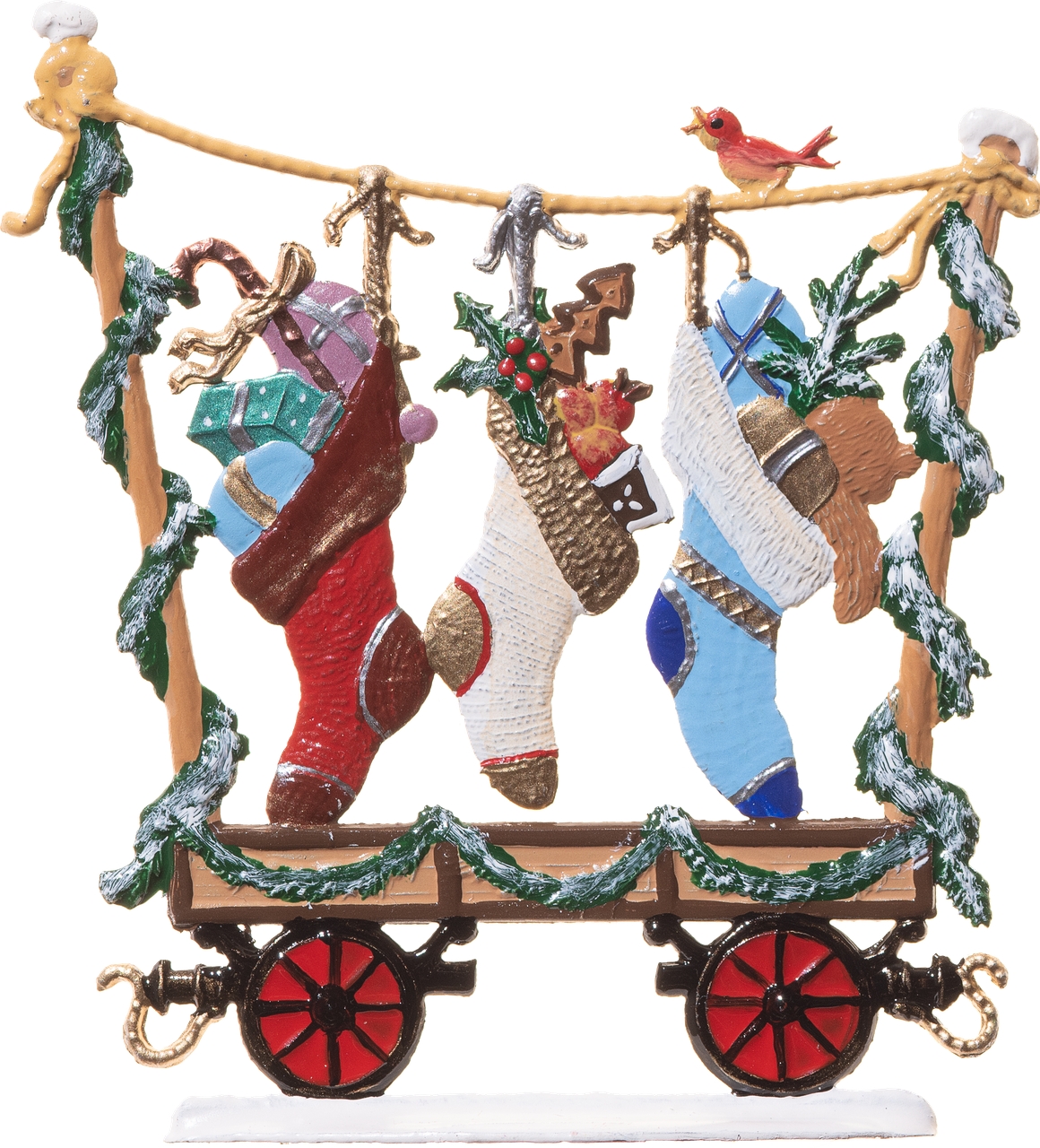 Weihnachts-Zug Wagen mit Socken