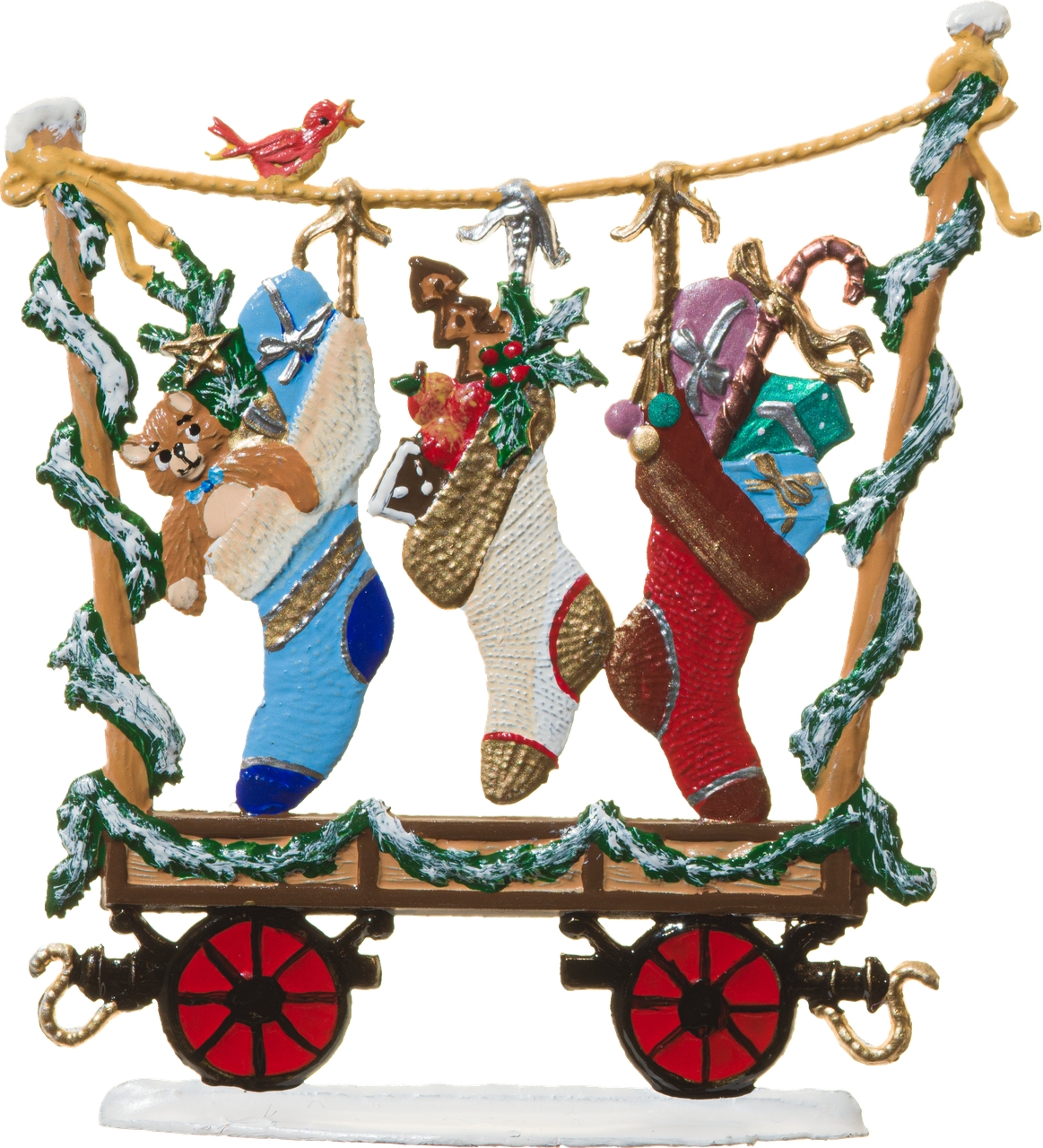 Weihnachts-Zug Wagen mit Socken