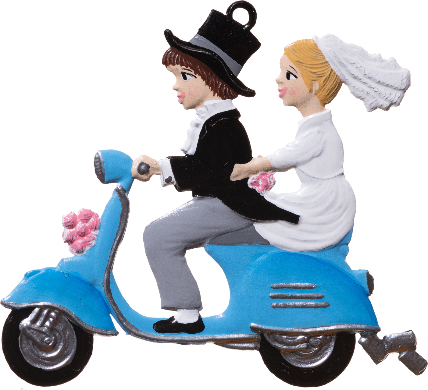 Just Married auf Vespa